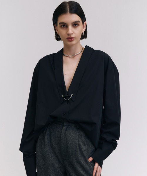 JOSE MOON（ジョゼムーン） ブラウス シャツ DEEP VNECK SHIRT