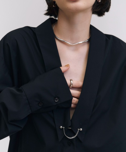 JOSE MOON（ジョゼムーン） ブラウス シャツ DEEP VNECK SHIRT 