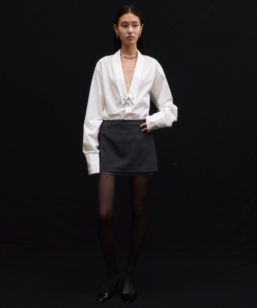 JOSE MOON（ジョゼムーン） ブラウス シャツ DEEP VNECK SHIRT 