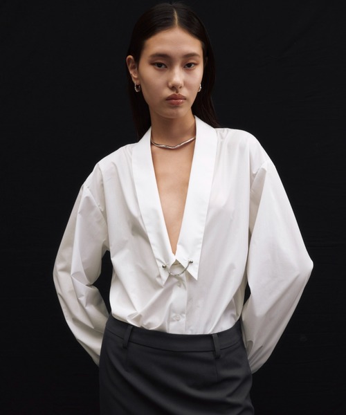 JOSE MOON（ジョゼムーン） ブラウス シャツ DEEP VNECK SHIRT 