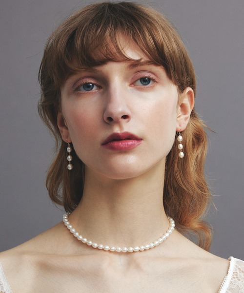 les bonbon ネックレス 「les bonbon」cocoon pearl necklace WH
