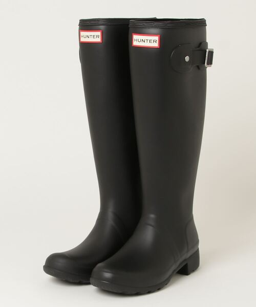 Hunter ブラック ロングブーツ　レインブーツ　ハンター25 HUNTER（ハンター） 長靴 レインブーツ HUNTER / ハンター：WOMENS
