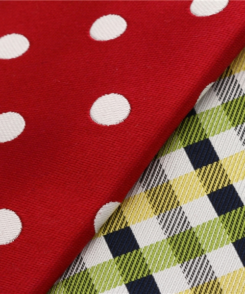 giraffe（ジラフ） ネクタイ ドットチェックキッズタイ RED キッズ