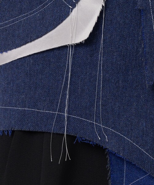 ジャケット テーラードジャケット 「sulvam/サルバム」WOOL-DENIM LONG SLEEVE JACKET メンズの画像