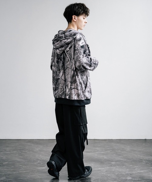 Rocky Monroe（ロッキーモンロー） パーカー リアルツリープリント裏毛