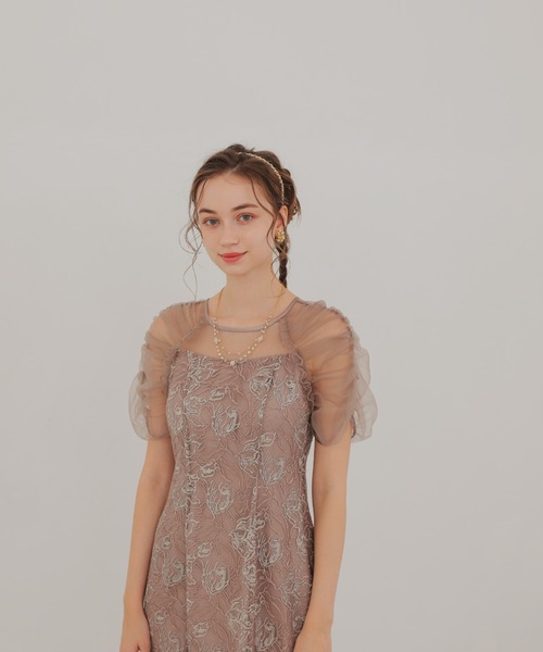 Dorry Doll（ドリードール） ドレス フラワーチュールギャザーパフ