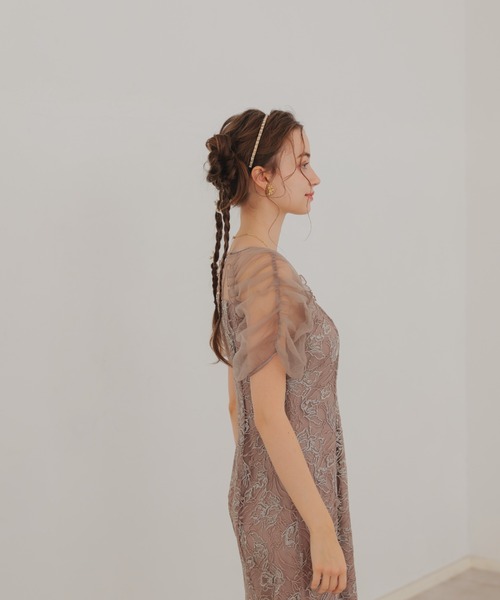 Dorry Doll（ドリードール） ドレス フラワーチュールギャザーパフ