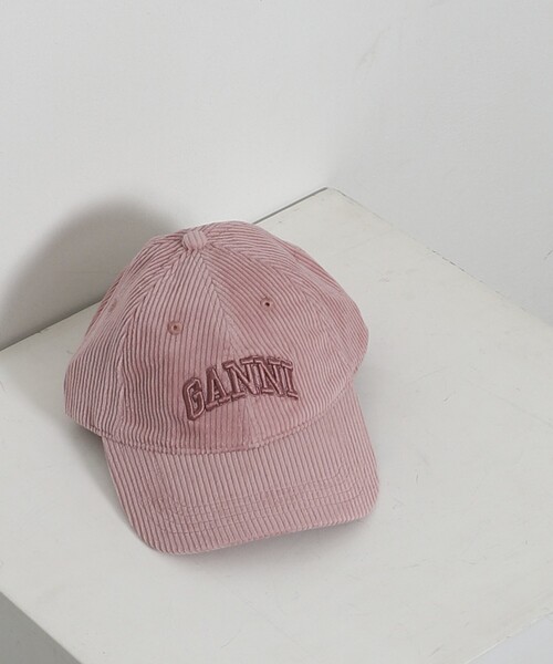 GANNI キャップ 帽子 GANNI/ガニー Cap Hat Corduroy / A6430