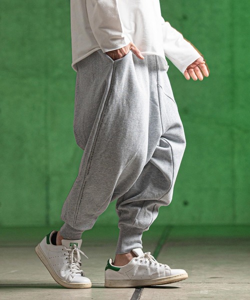 本日限定値下げ　グレー サルエルパンツ Sサイズ GLIMCLAP スウェットパンツ ジャージ mp13180- Sarouel ＆ jogger