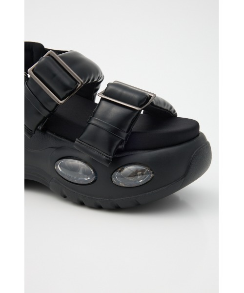 SLY エアーボリュームソールベルトサンダル ブラック SLY | AIR VOLUME SOLE BELT サンダル (サンダル ) |SHEL'TTER