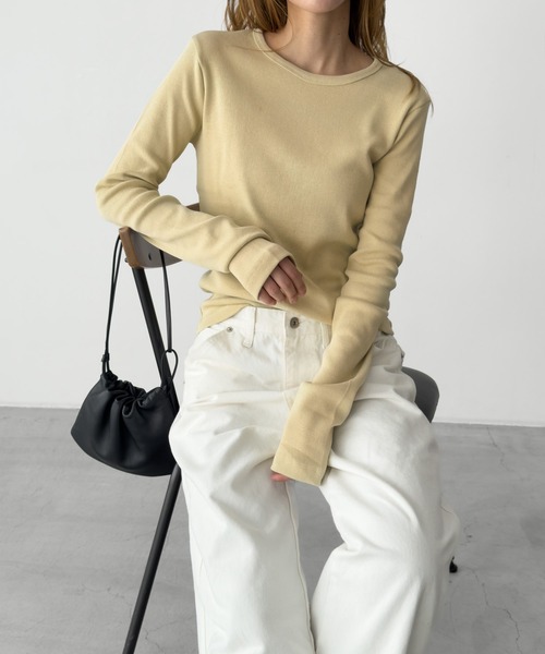 maaa3 キャナルジーンtシャツ CANAL JEAN（キャナルジーン） tシャツ El mar リブオフショルロングT