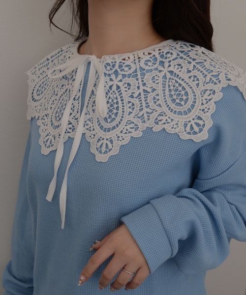 TONE SELECT GOODS つけ襟 付け襟 「resonance」フラワー刺繍 レトロ