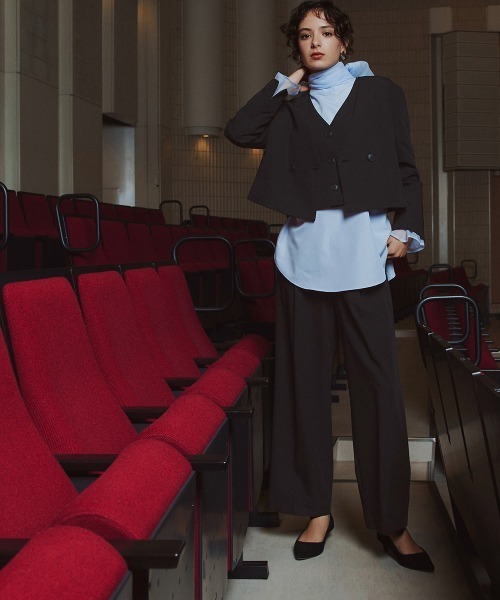 Callarus セットアップ デザインショートジャケットパンツセットアップ