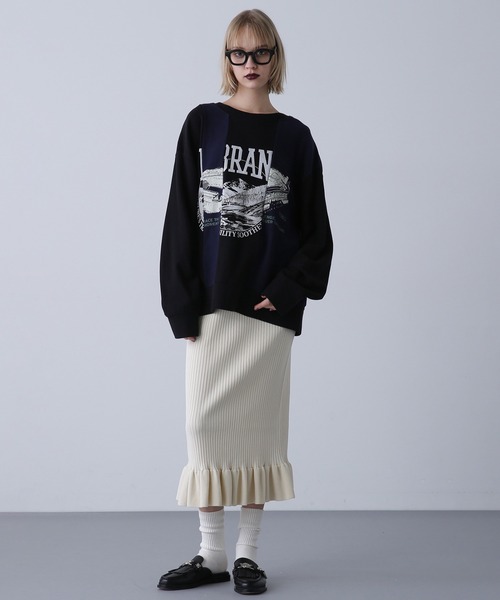 ROSE BUD（ローズバッド） tシャツ VINTAGE LOGO REMAKE LIKE TOPS