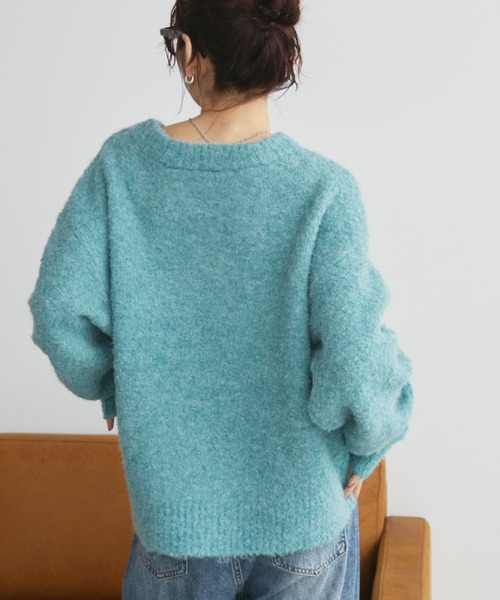 「Auntie Rosa Holiday」 長袖ニット FREE ブルー レディース_画像4