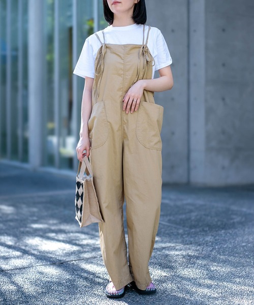 D.M.G. サロペット オーバーオール 「 D.M.G / ディーエムジー 」 綿麻