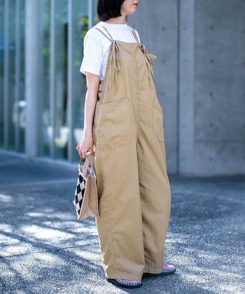 D.M.G. サロペット オーバーオール 「 D.M.G / ディーエムジー 」 綿麻