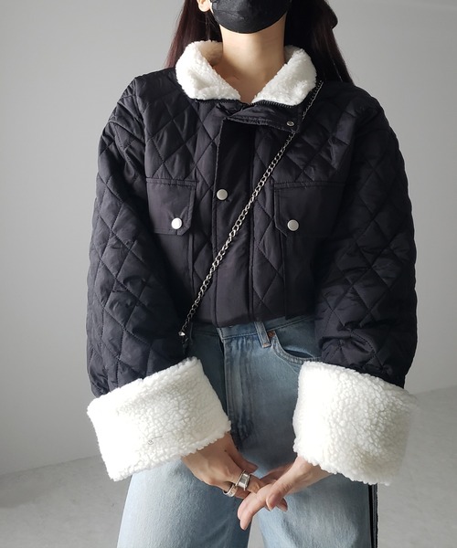 me+meselect／アウター／ブラック me+em select（ミームセレクト） ブルゾン FREE ブラック レディース