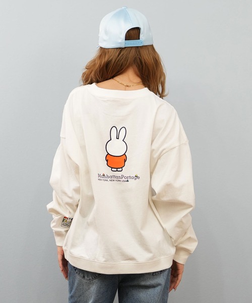 tシャツ Manhattan Portage ｘ miffy skyline コラボ ロンT MP-L157 レディース Manhattan Portage tシャツ x miffy skyline コラボ ロンT MP