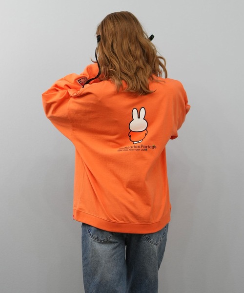 tシャツ Manhattan Portage ｘ miffy skyline コラボ ロンT MP-L157 レディース Manhattan Portage tシャツ x miffy skyline コラボ ロンT MP