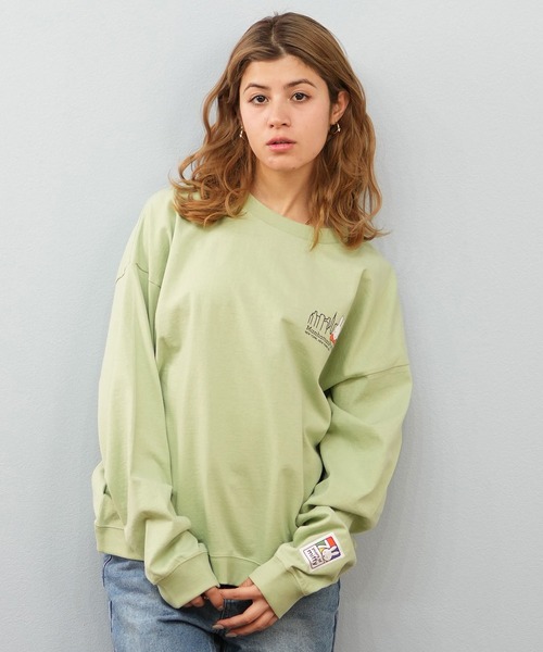 tシャツ Manhattan Portage ｘ miffy skyline コラボ ロンT MP-L157 レディース Manhattan Portage tシャツ x miffy skyline コラボ ロンT MP
