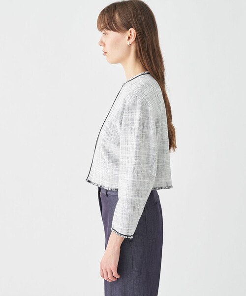 Ballsey（ボールジィ） ノーカラージャケット 36 ネイビー レディース