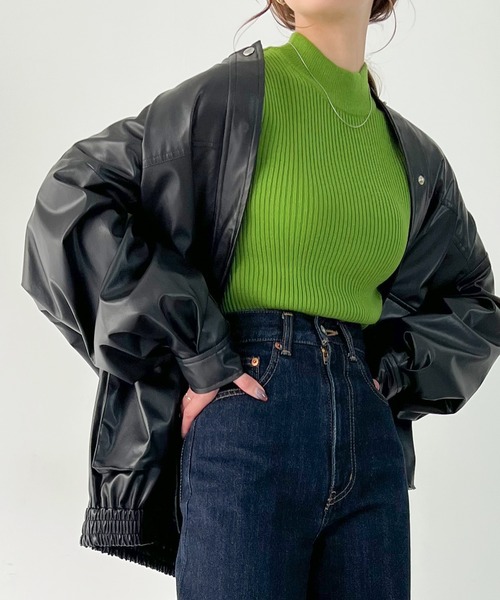 「JUNOAH」 長袖ニット LARGE ブラック レディース_画像7