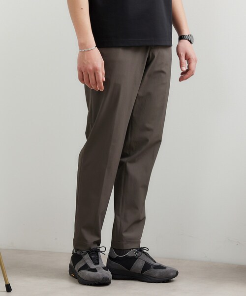 TAKEO KIKUCHIタケオキクチ イージーパンツL新品 ウール毛100%灰 TAKEO KIKUCHI（タケオキクチ） スラックス ハイストレッチ スリム
