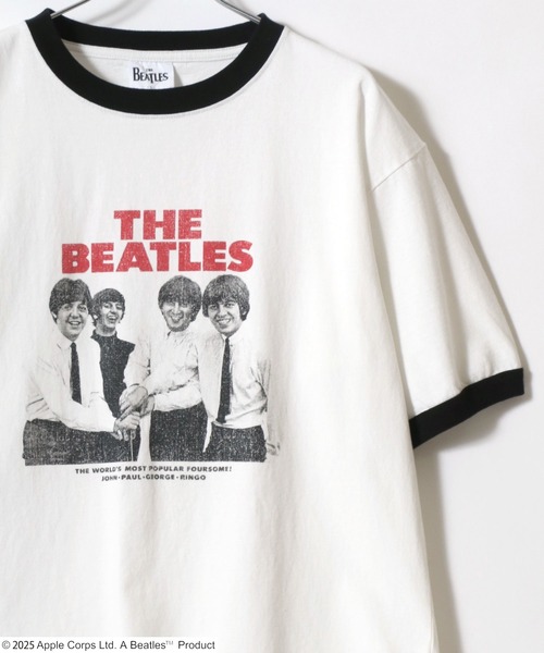 ☆入手困難☆ ビートルズ リンゴ・スター【L】Tシャツ 半袖 両面プリント 白 The Beatles tシャツ 2025SS THE Beatles/ザ・ビートルズ