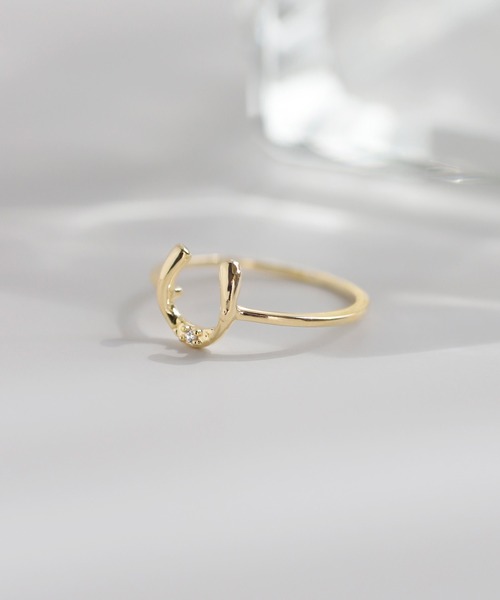 ANEMONE（アネモネ） 指輪 リング ビジュー×ホースシューリング