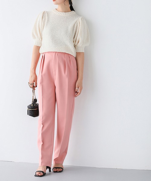 SUNFLOWER EIGHT パンツ フロントタックストレートパンツ