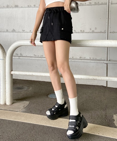 non-hedge（ノンヘッジ） スカート 裏毛カーゴミニスカート : ZOZOTOWN