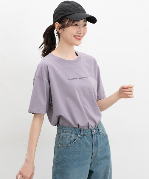 HANITA 売れ筋商品|||ハニタ Tシャツ トップス レディース Tops Blue きれいめTシャツ: トップス｜ハニーズ公式通販