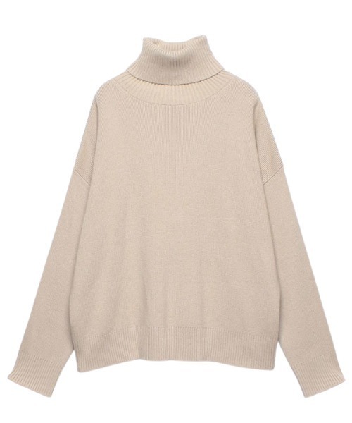anuans（アニュアンス） タートルネックニット FREE キャメル