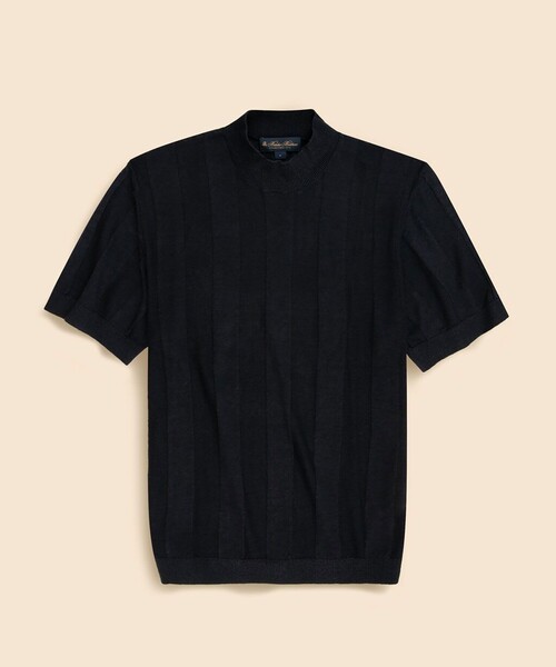 Brooks Brothers コットン 半袖ニットポロ XL ブラック 黒 コットン ハイゲージ ニットポロシャツ | Brooks Brothers Japan