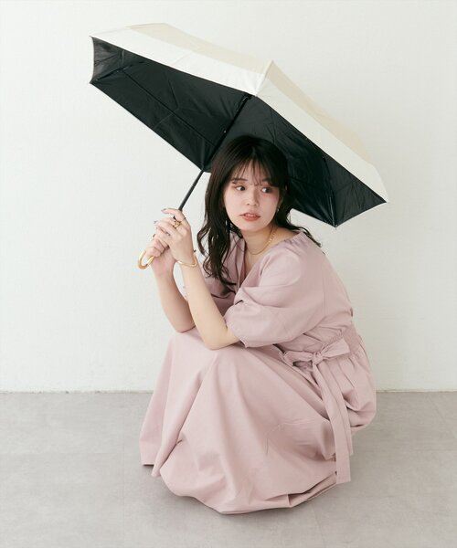 natural couture 日傘 折りたたみ傘 折り畳み 「WEB限定」PUバイカラー