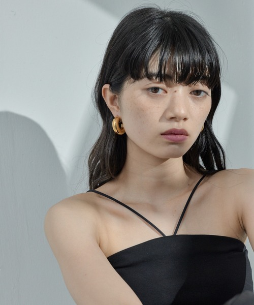 ☆みなみ☆ フープイヤリング フリンジイヤリング ORLEAN イヤリング ボリュームフープイヤリング サージカルステンレス