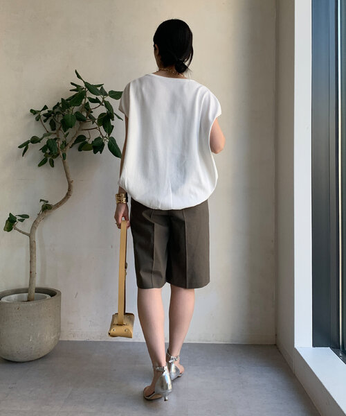 DouDouニット DouDou ニット セーター 前後2WAYラメニットタンク レディース