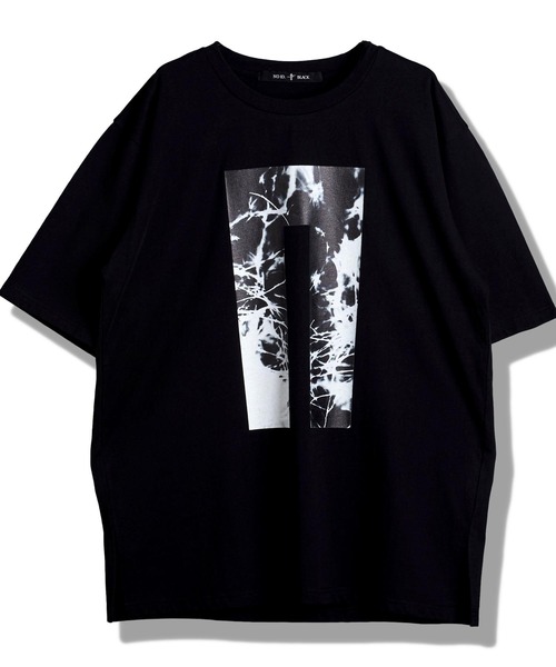 NO ID. tシャツ グラフィックロゴプリントBIG-Tシャツ メンズ