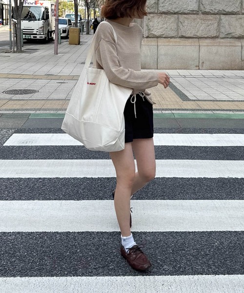 ブラック トートバッグ 人気品 30cm CANAL JEAN トートバッグ CALL MY NAME キャンバストートバッグ