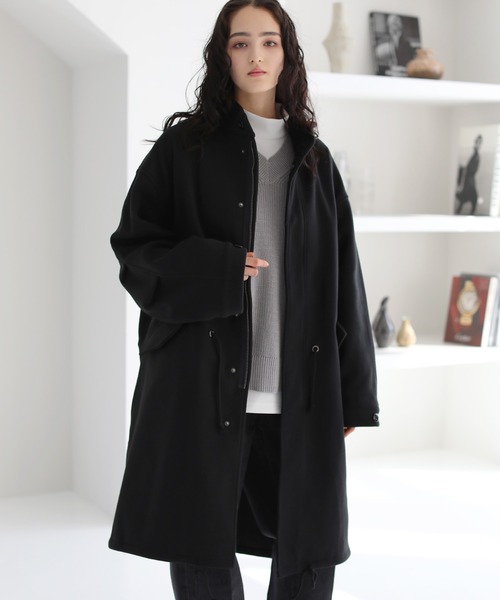 春も着用可能！LAUREN ブラック モッズコート Mサイズ モッズコート メンズ 春 コート スプリングコート ロングコート