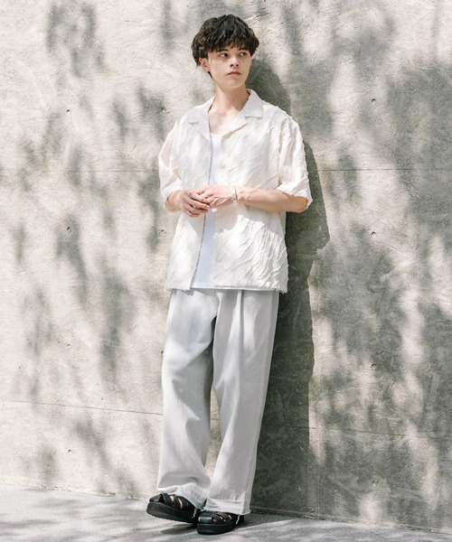 Rocky Monroe シャツ オーバーサイズ ゼブラ柄デザインレース
