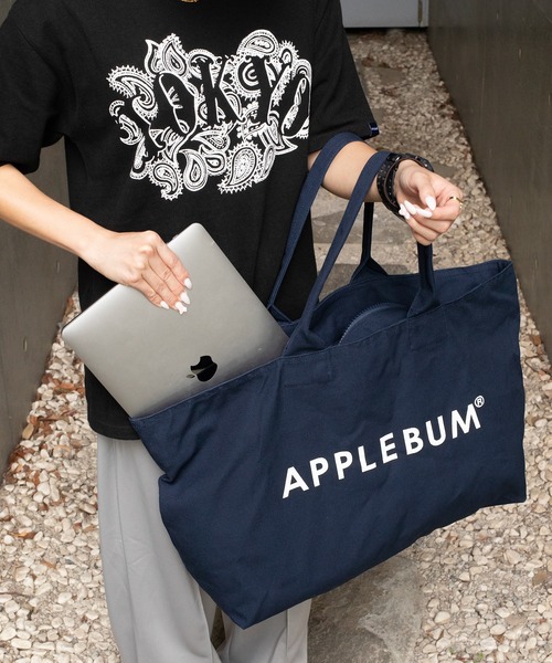 【美品】APPLEBUM Logo Zip Totebag トート APPLEBUM ( アップルバム ) LOGO ZIP TOTEBAG トートバッグ