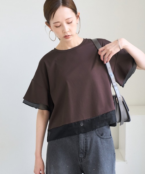 ROPE' PICNIC（ロペ ピクニック） tシャツ 半袖 70シルケットシアー