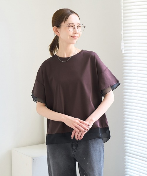 ROPE' PICNIC（ロペ ピクニック） tシャツ 半袖 70シルケットシアー