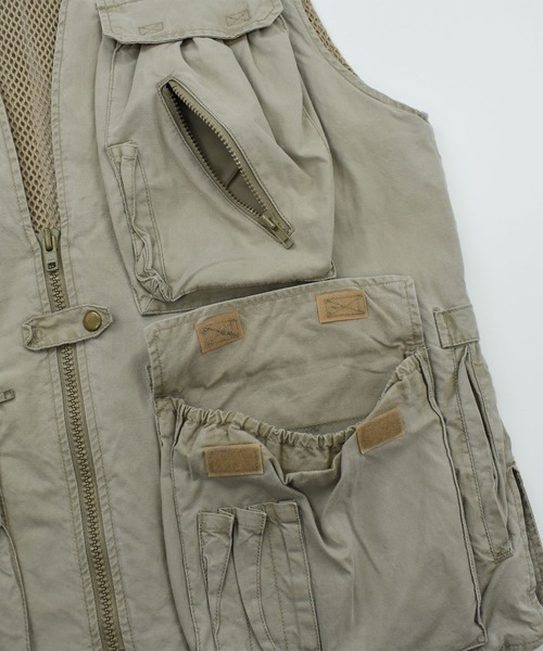 90's BANANA REPUBLIC C.R ベスト 90s BANANA REPUBLIC DENIM SAFARI VEST Size L |