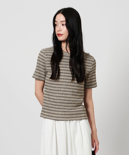ビューティーアンドユース シャーリング ボーダー Tシャツ BEAUTY＆YOUTH UNITED ARROWS tシャツ シャーリング ボーダー T