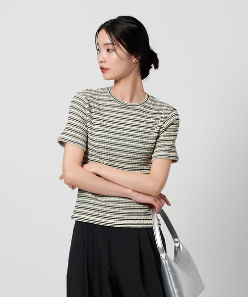ビューティーアンドユース シャーリング ボーダー Tシャツ Robert P Miller x BEAUTY＆YOUTH ミラー ビューティーアンド