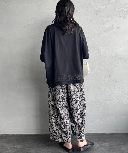 30％OFF】SOIL（ソイル） コットン フラワープリント ワイド