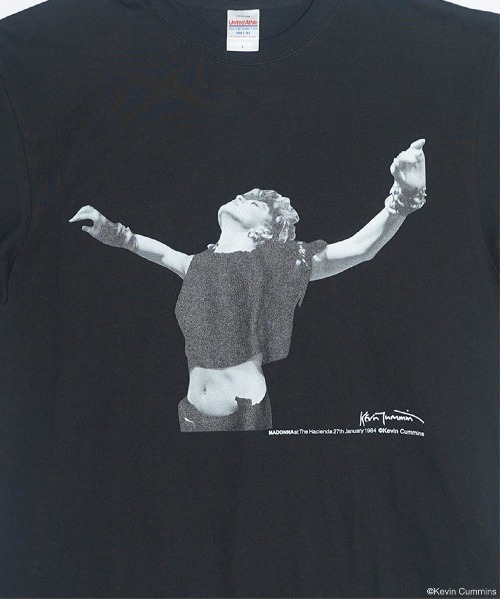 マドンナ　PPFM　フォトプリント　ロゴスパンコール　Tシャツ　MADONNA マドンナ PPFM フォトプリント ロゴスパンコール Tシャツ